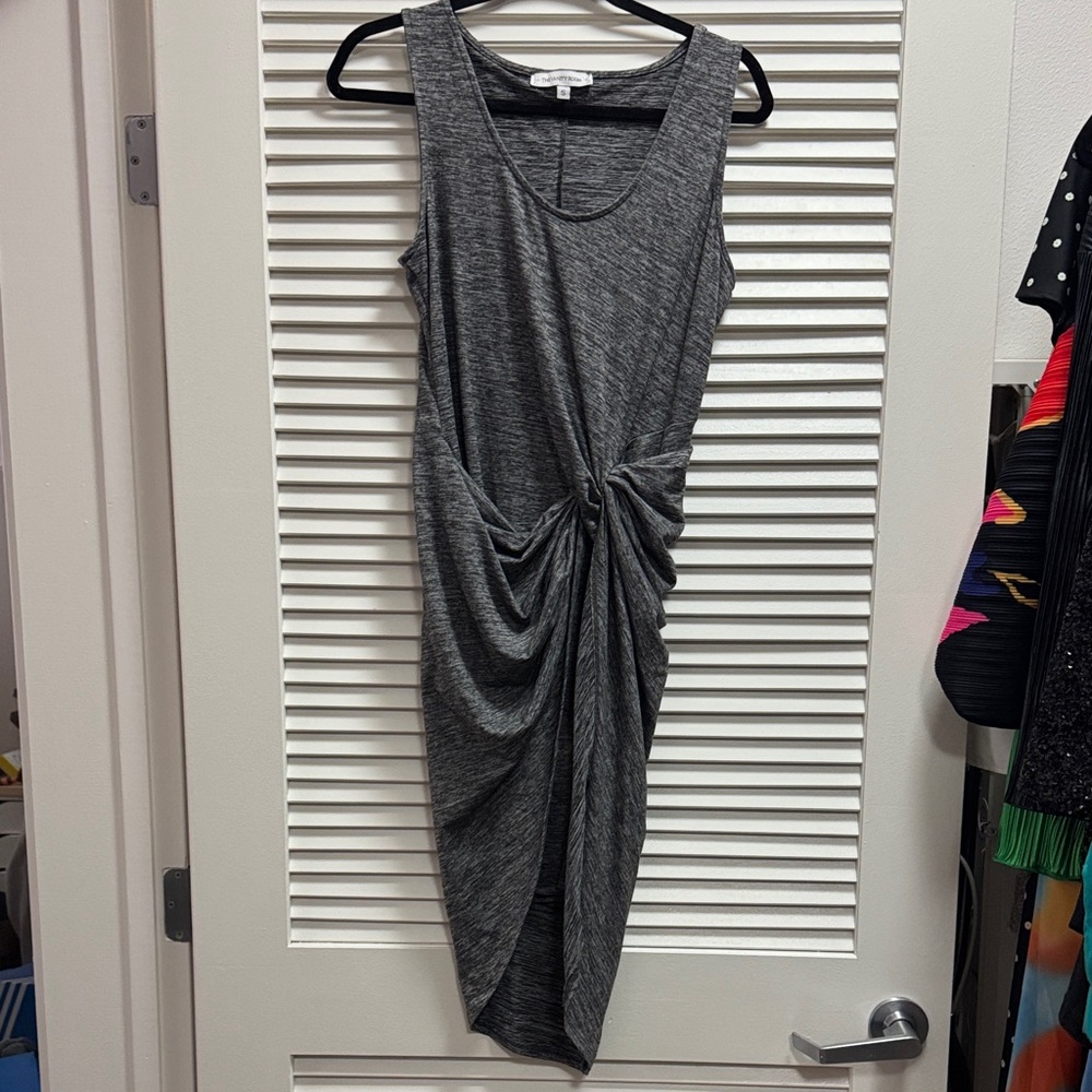 The Vanity Room Charcoal Asymmetrical Dress